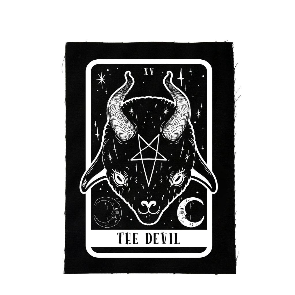 Punk Patch - Devil Tarot Patch - Sew On Patch - Jacket Patch - Patches –  Horse & Hare