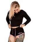Too Fast | Short Shorts Black Pink | Cute As Hell