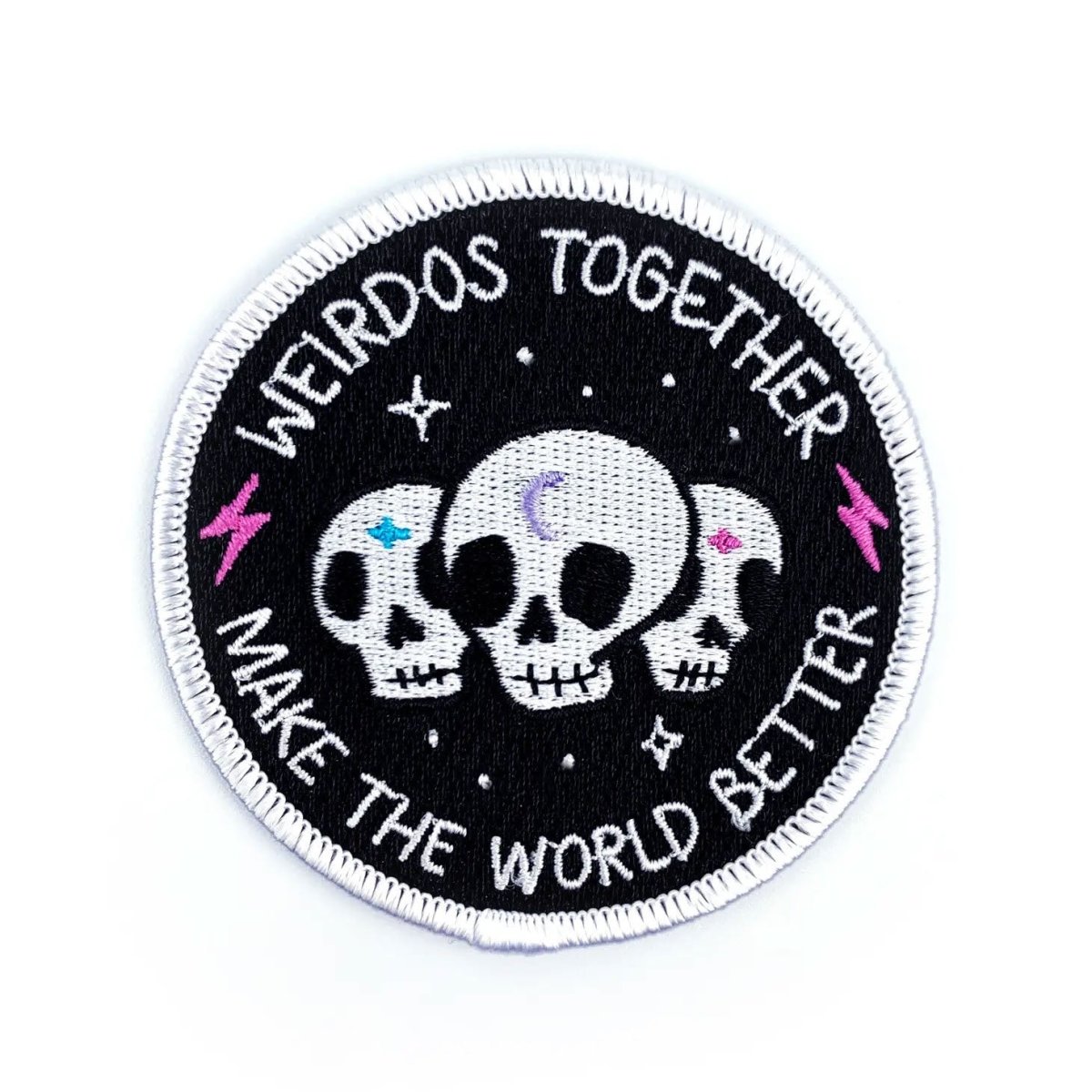 Band of Weirdos | Skull Weirdos Together Iron On Patch