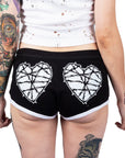 Too Fast | Barbed Wire Heart Dolphin Shorts