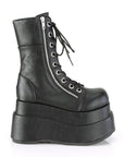 Too Fast | Demonia Bear 265 | Black Vegan Leather Women's Mid Calf Boots