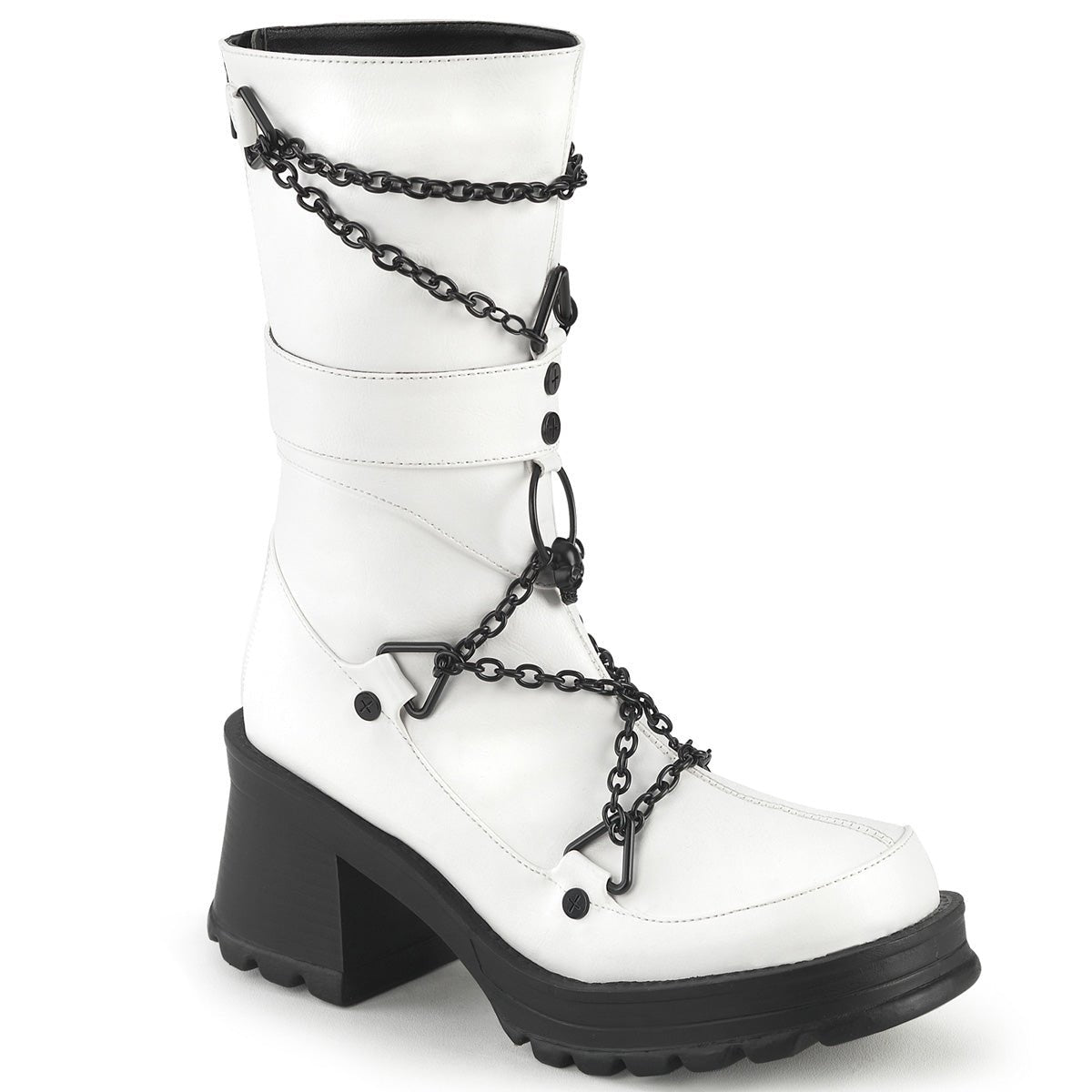 White vegan leather clearance boots