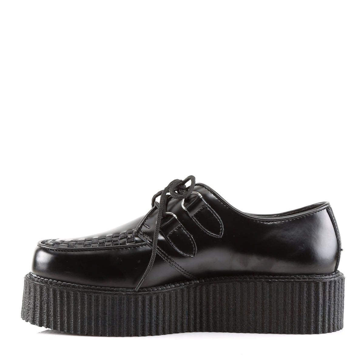 Demonia CREEPER-215  Black Vegan Leather Creepers – Too Fast