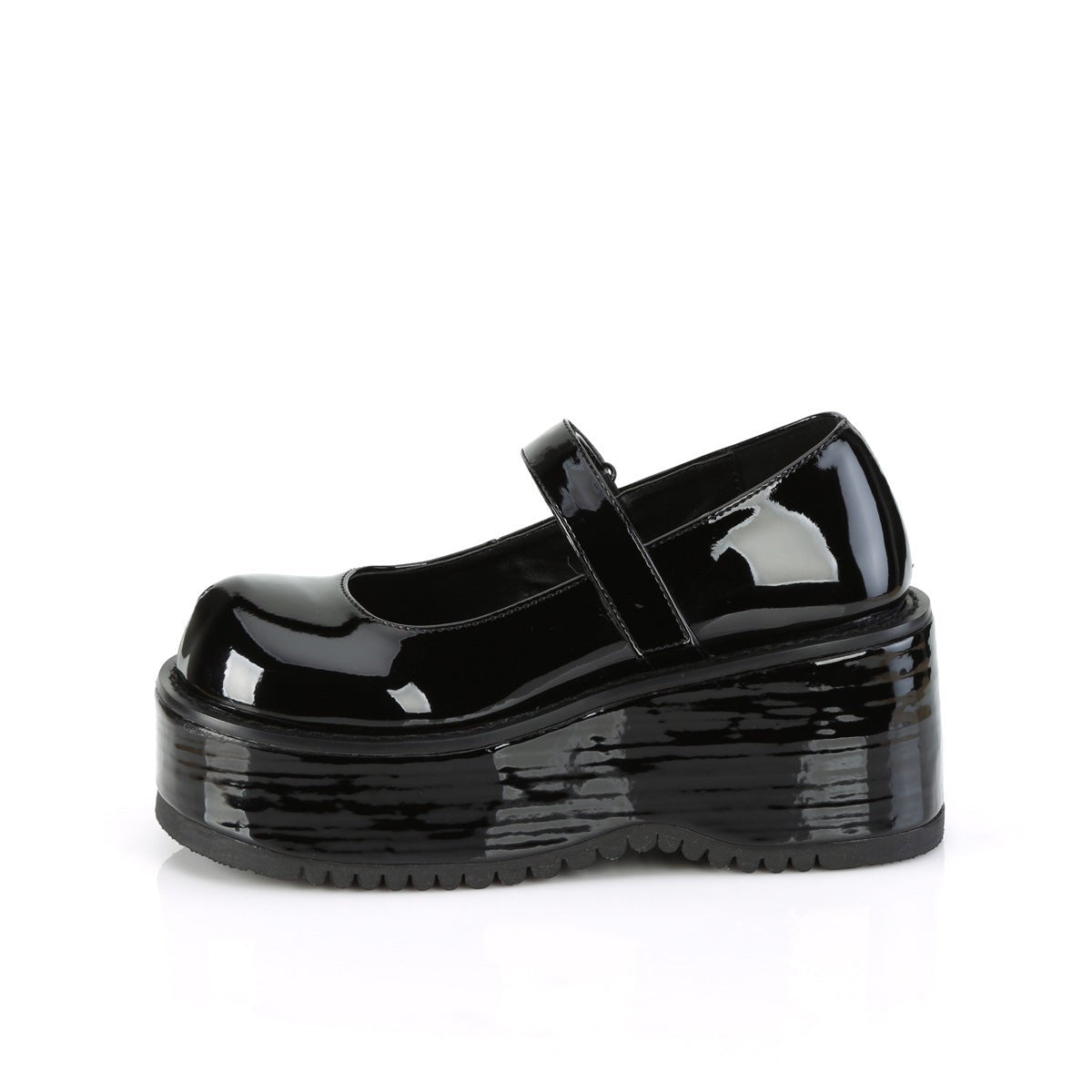 Too Fast | Demonia Dollie 01 | Black Patent Leather Women's Mary Janes