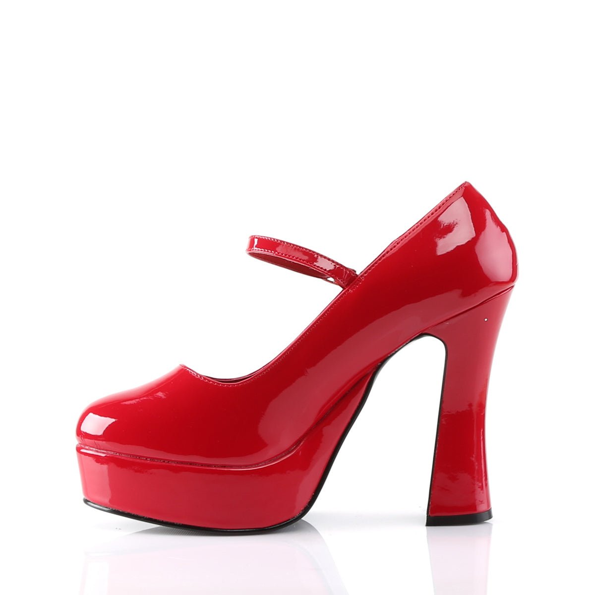 Too Fast | Demonia Dolly 50 | Red Patent Leather Women&#39;s Mary Janes