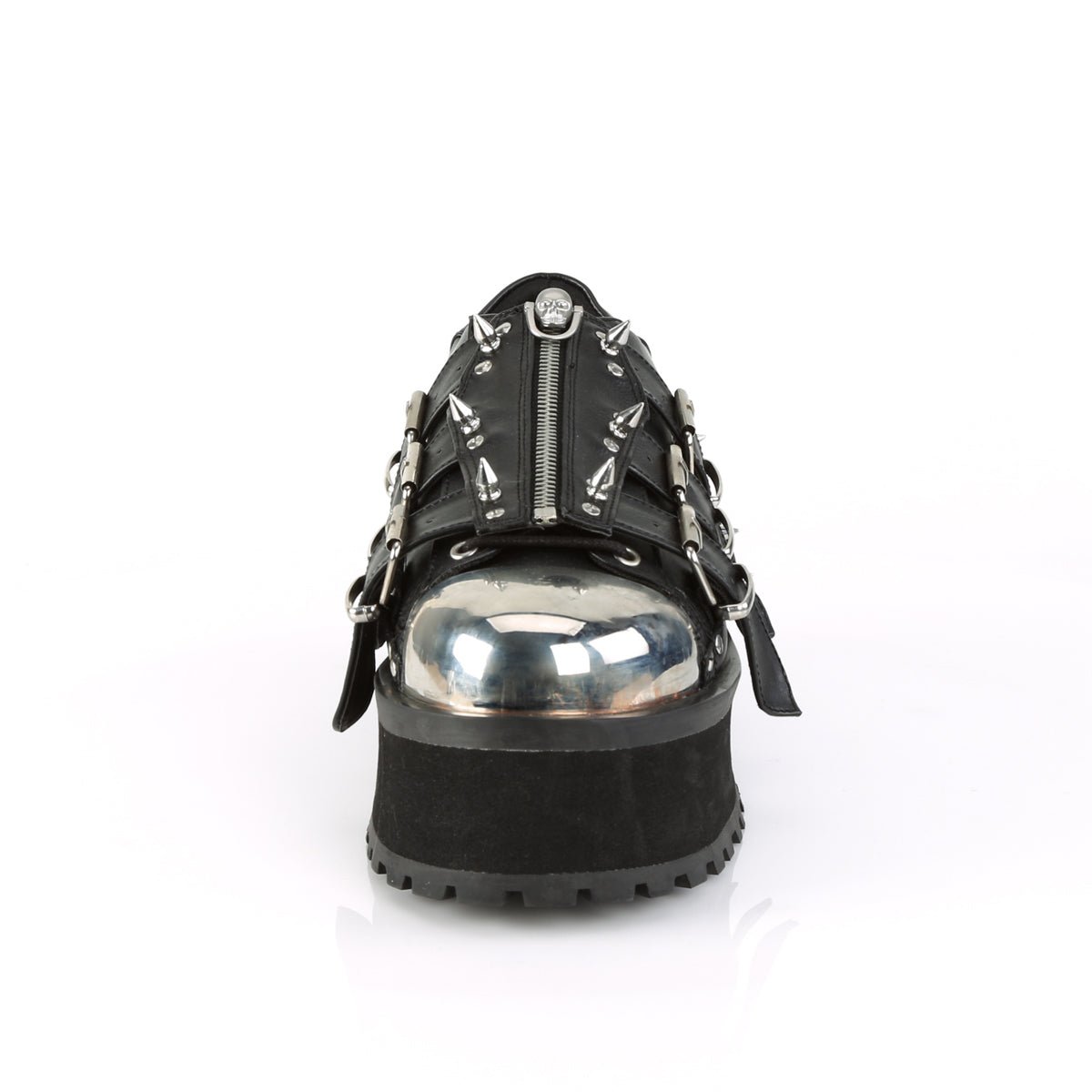 Demonia GRAVEDIGGER-250  Black Vegan Leather Unisex Platform