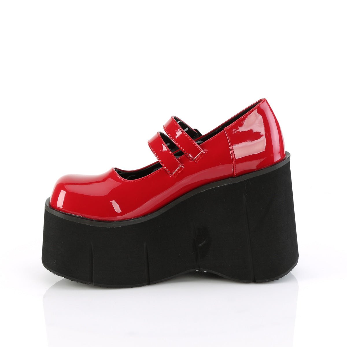 Too Fast | Demonia KERA-08 | Red Patent Leather Mary Janes