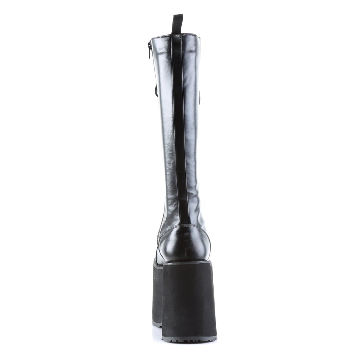 Too Fast | Demonia Mega 602 | Black Polyurethane (Pu) Unisex Platform Boots