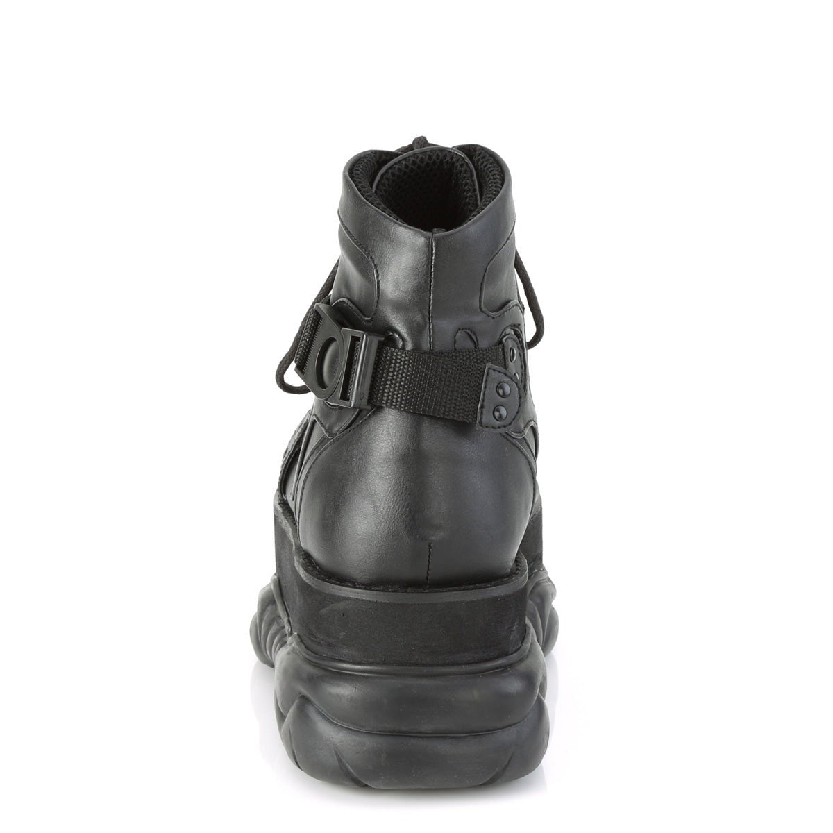 Too Fast | Demonia Neptune 181 | Black Vegan Leather Unisex Platform Boots