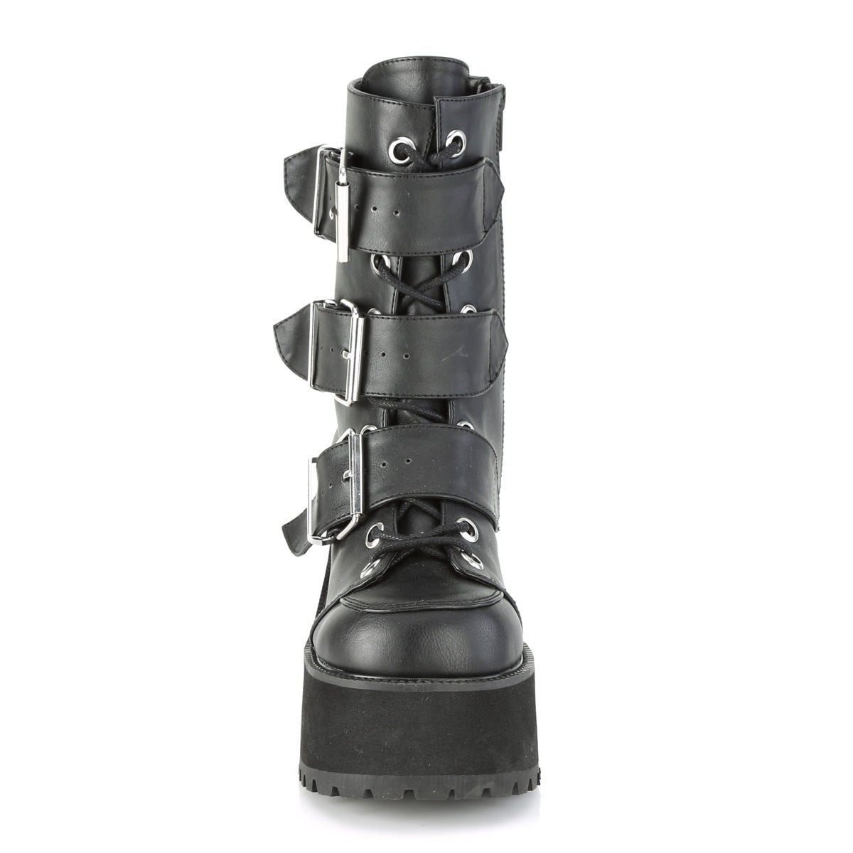 Too Fast | Demonia Ranger 308 | Black Vegan Leather Women's Ankle Boots