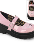 Too Fast | Demonia Renegade 56 | Baby Pink Patent Women's Mary Janes