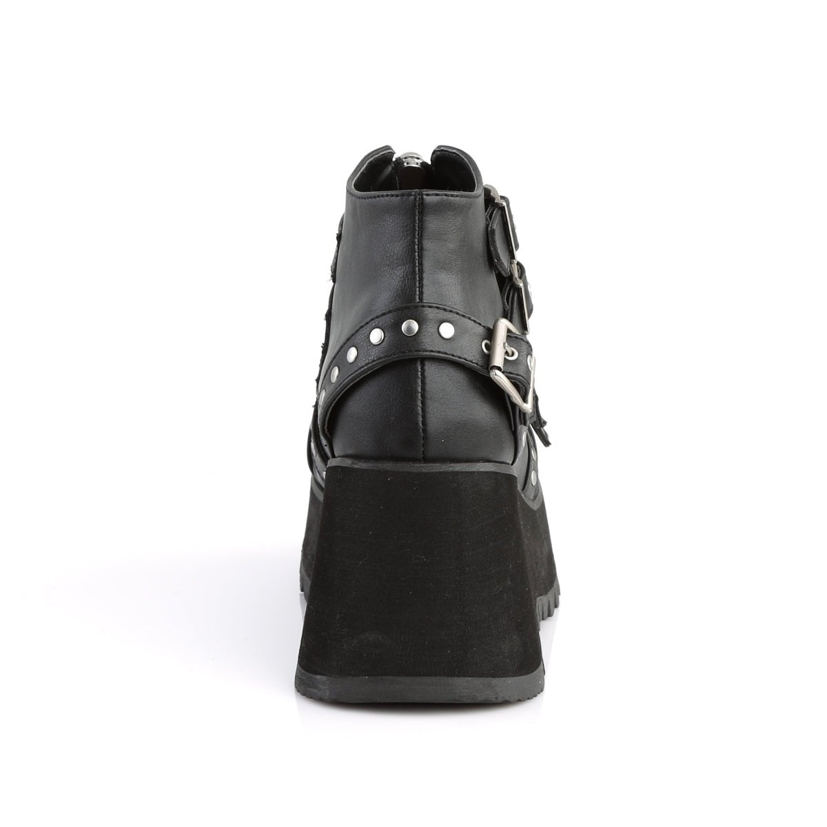Too Fast | Demonia Scene 30 | Black Vegan Leather Women's Ankle Boots