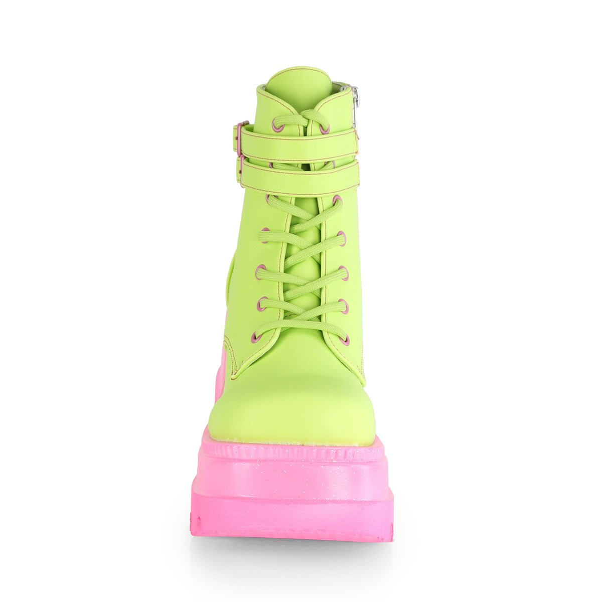 lime green platform boots