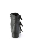 Too Fast | Demonia Warlock 50 C | Black Vegan Leather Unisex Platform Boots