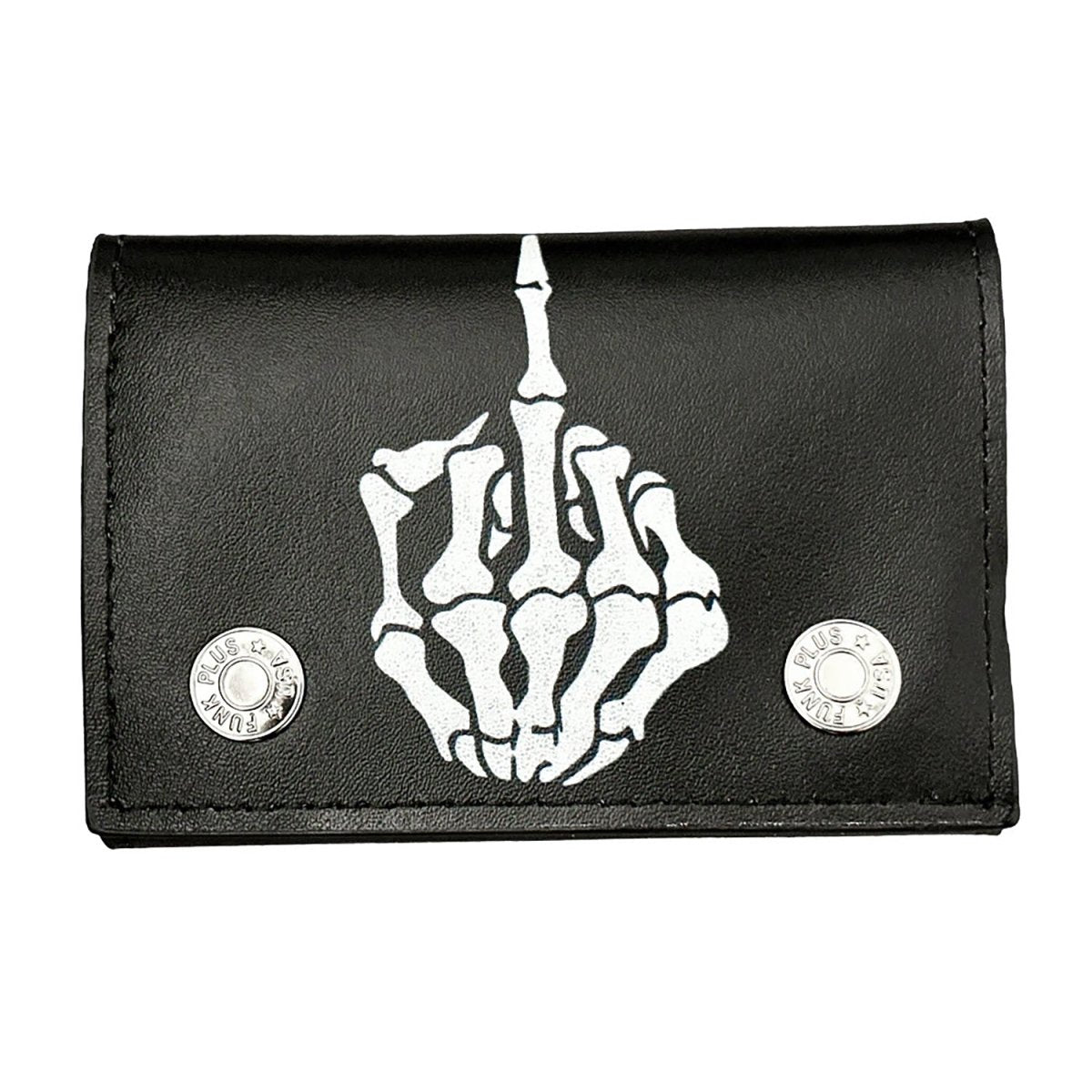 Too Fast | Funk Plus | F You Skeleton Hand Tri Fold Wallet