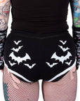 Halloween Bats Black Dolphin Shorts Size Small