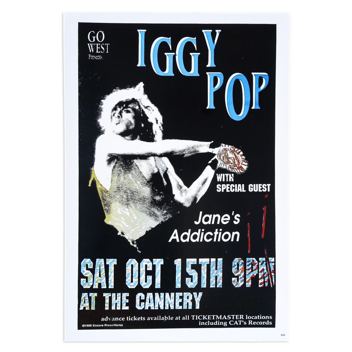 Too Fast | Iggy Pop Concert Poster