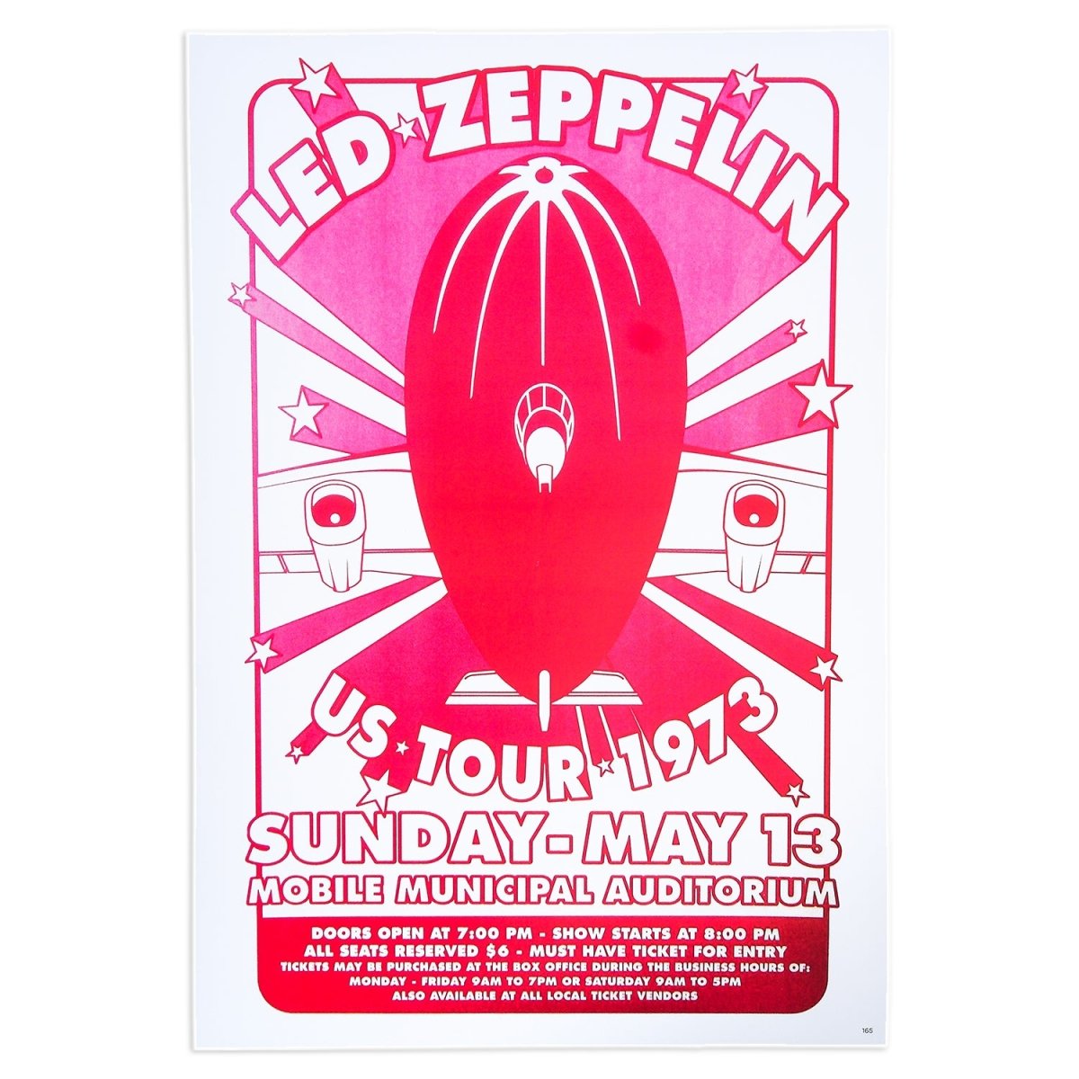 Too Fast | Led Zepplin 1973 US Tour Concert Poster