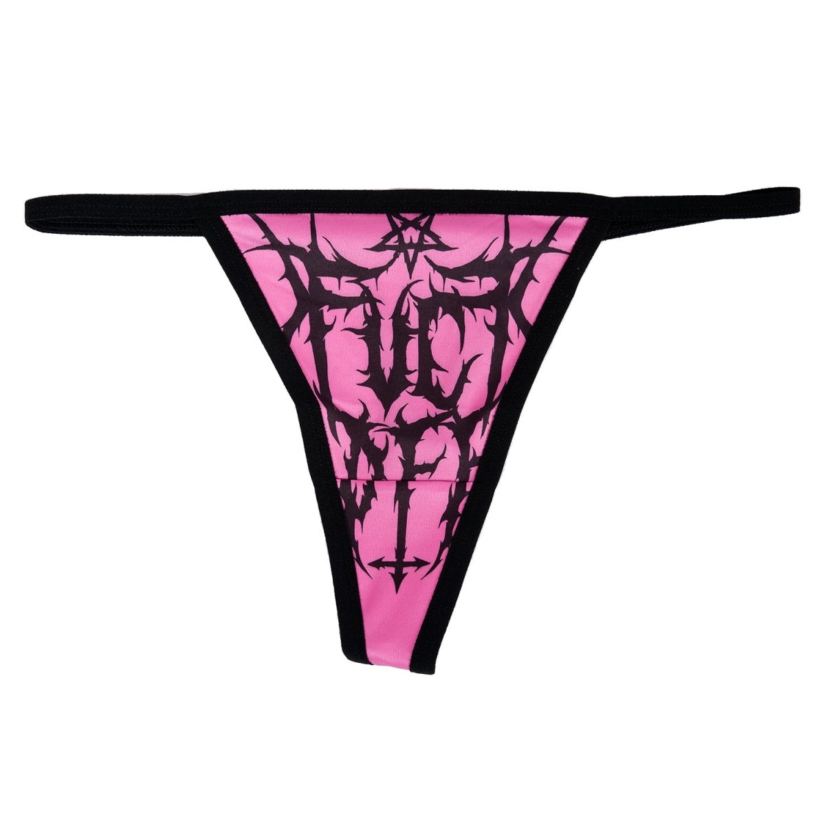 Pink F Off Thong Underwear