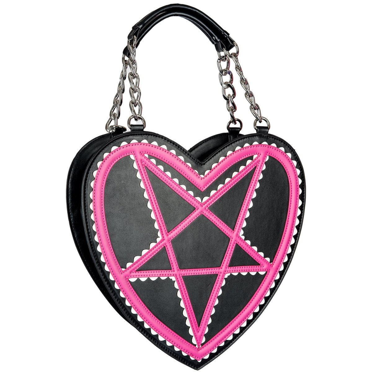 Red and Black Pentagram Heart Purse – Pink House Boutique