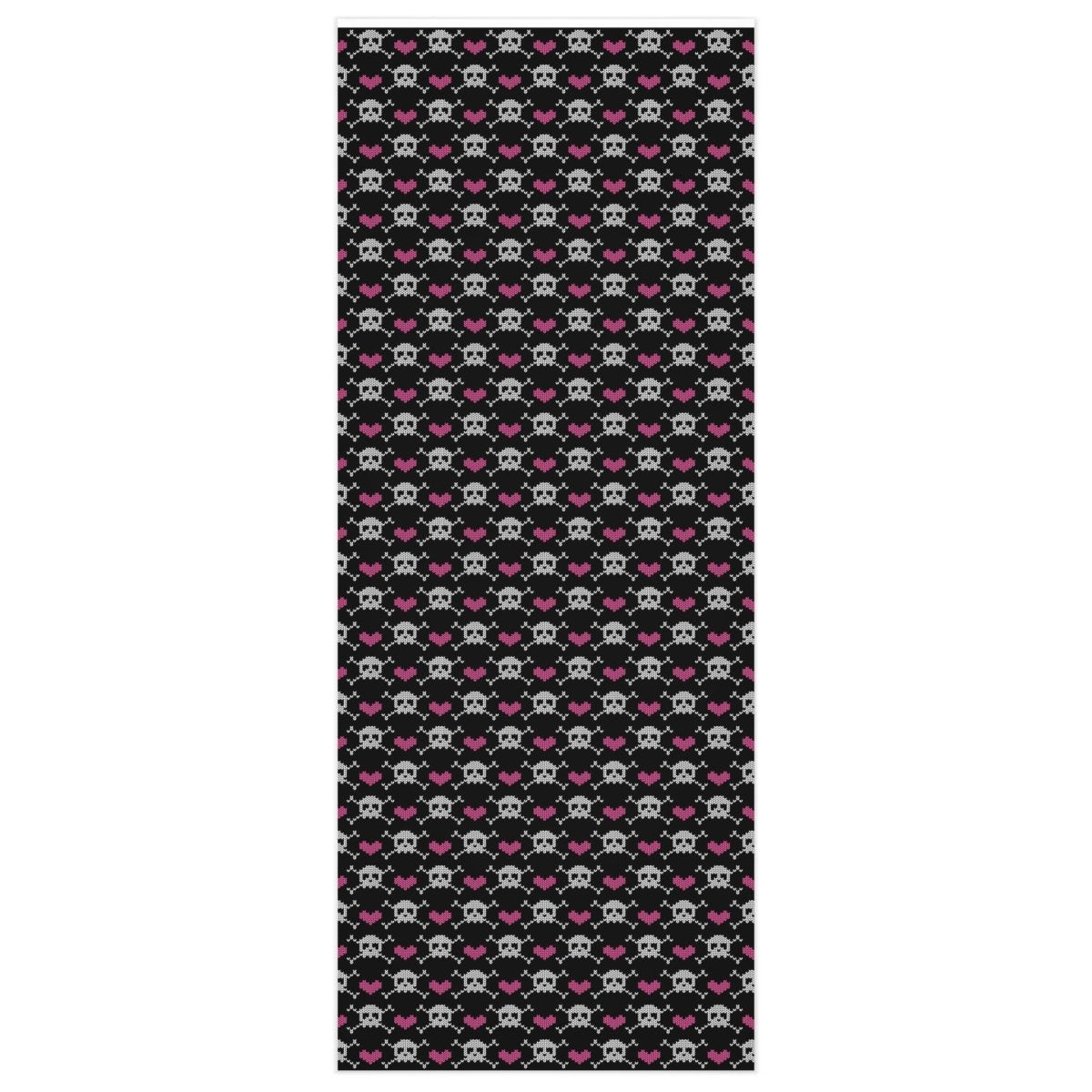Too Fast | Skull Heart Patterned Gift Wrapping Paper
