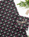 Too Fast | Skull Heart Patterned Gift Wrapping Paper