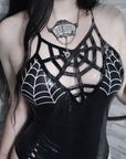 Too Fast | Spiderwebs Web Caged One Piece Swimsuit