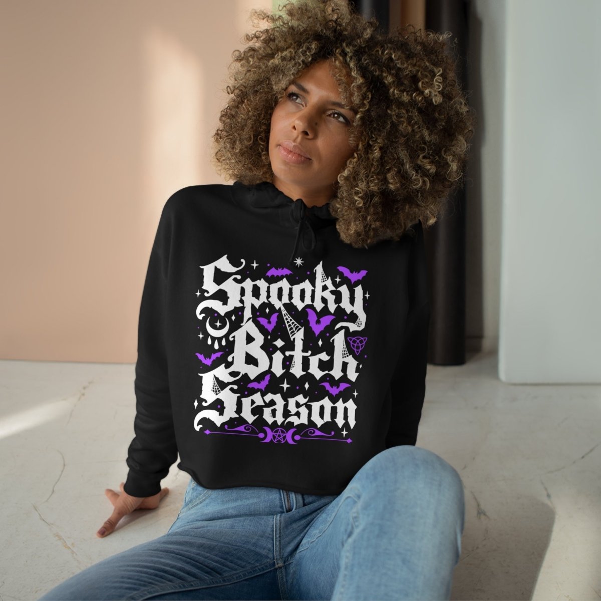 Too Fast | Spooky B Season Crop Hoodie
