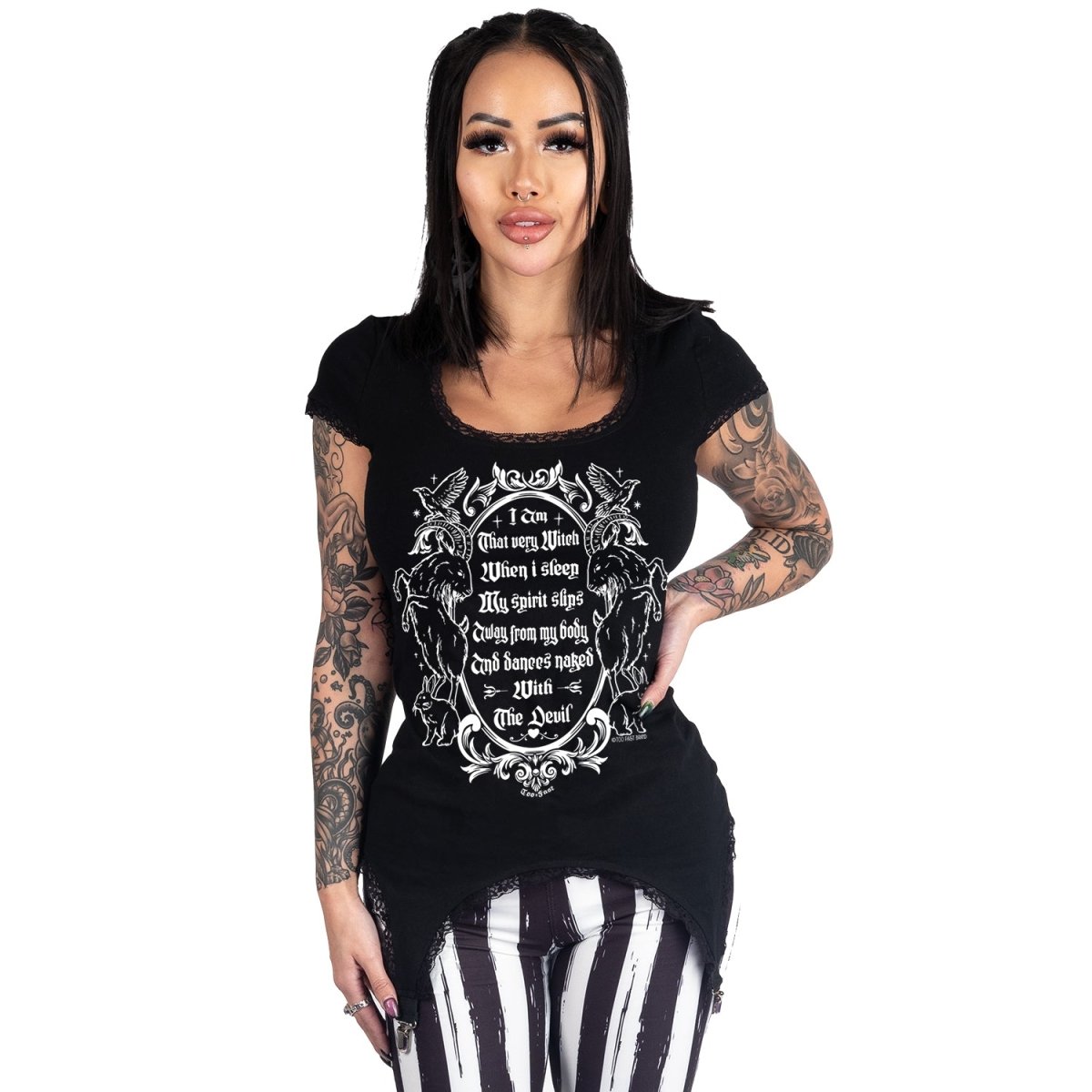 Too Fast | The Witch Movie Black Philip Garter Tee