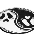 Too Fast | Yin Yang Ghost Round Shaped Beach Towel