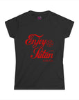 Enjoy Satan Black Graphic T Shirt