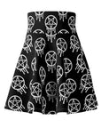 Drippy Pentagram Skater Skirt