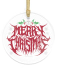 Merry Metal Christmas Acrylic Ornament