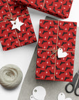 Bats and Stars Goth Gift Wrapping Paper