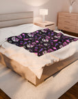Hello Creepy Kitty Gang Plush Blanket