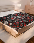 Love Skulls Plush Blanket