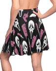 Ghostface Scream Horror Skater Skirt