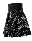 F U Skeleton Middle Finger Skater Skirt