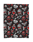 Love Skulls Plush Blanket