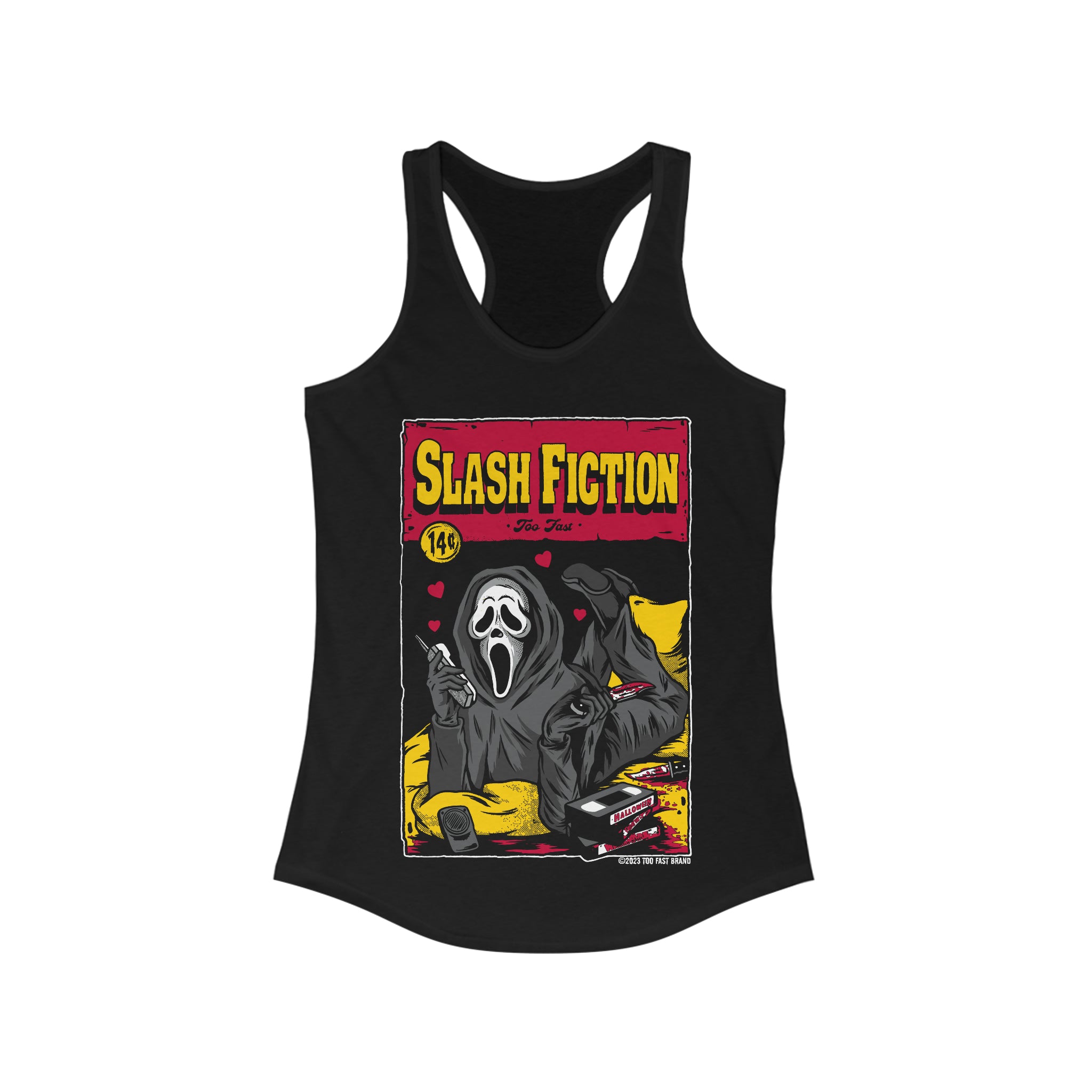 Ghostface Slash Fiction Racerback Tank Top