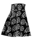 Drippy Pentagram Skater Skirt