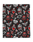 Love Skulls Plush Blanket