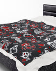 Love Skulls Plush Blanket
