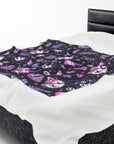 Hello Creepy Kitty Gang Plush Blanket
