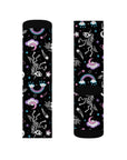 Skeleton Unicorn Calf Socks