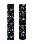 Skeleton Unicorn Calf Socks