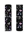 Skeleton Unicorn Calf Socks