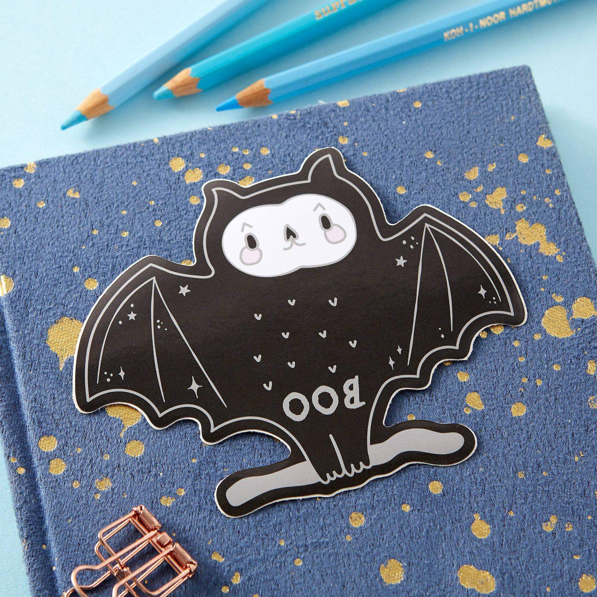 Punky Pins |  Spooky Boo Bat Vinyl Sticker