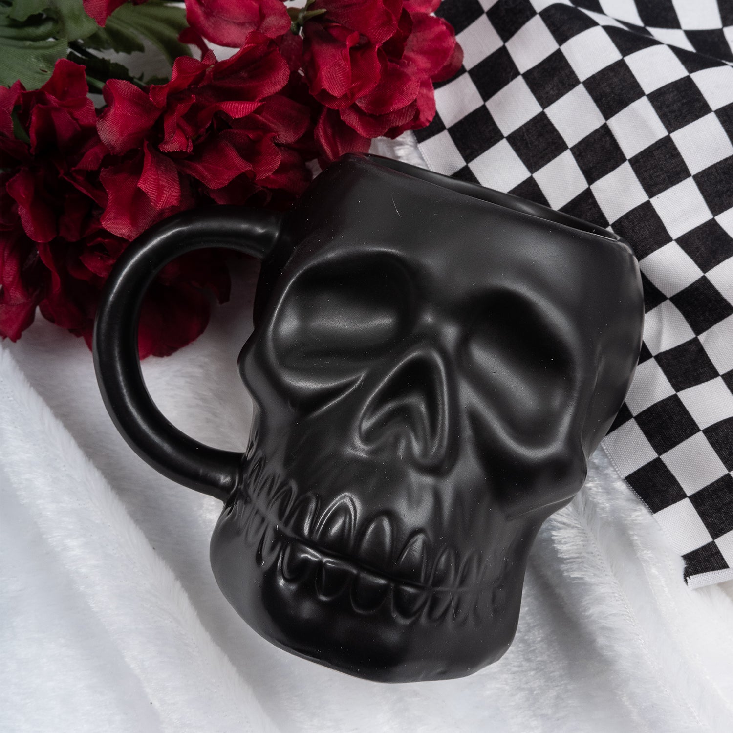 Something Different | Matte Black Skull Mug