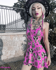 Tattooed Love Pink Skater Dress